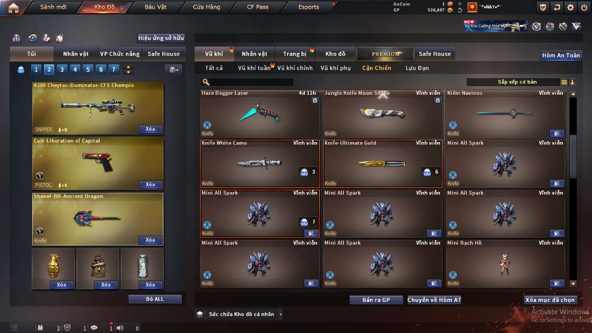 shop acc cf uy tin gia re